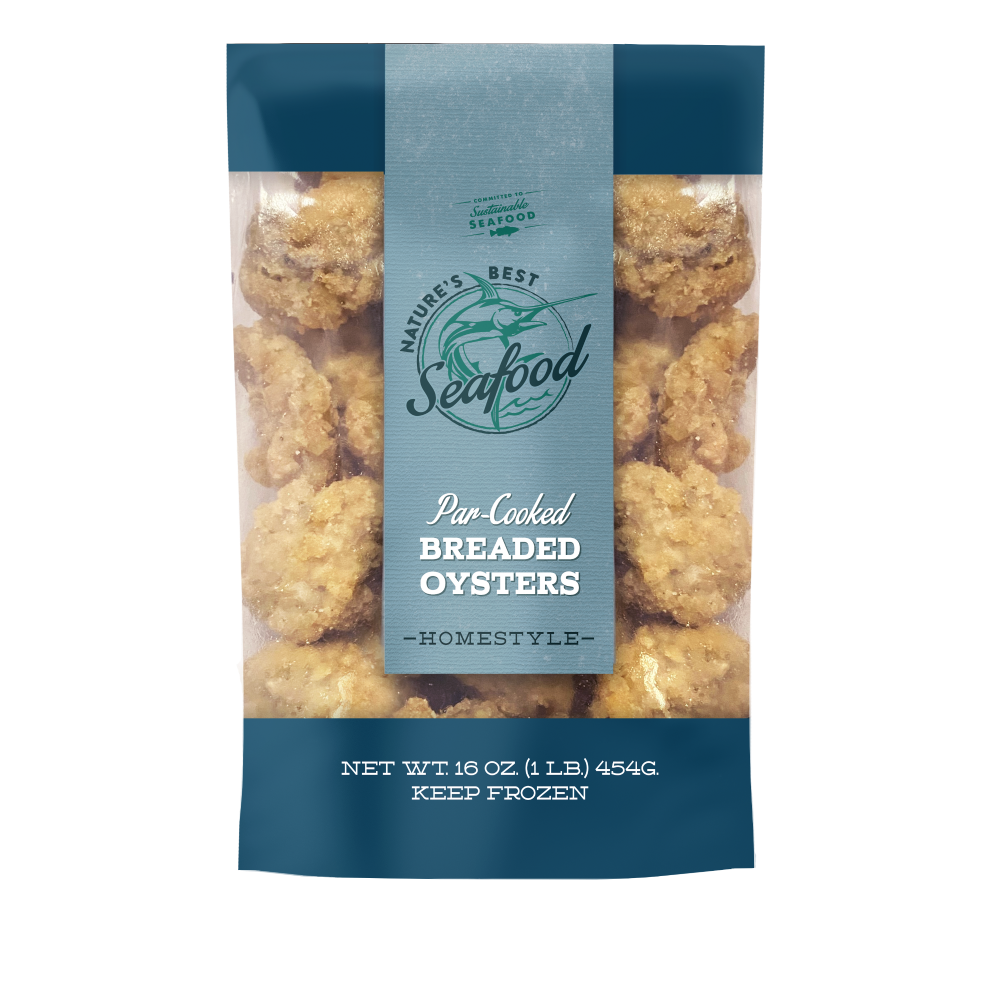 slide 1 of 1, Nature's Best Breaded Oysters, 16 oz
