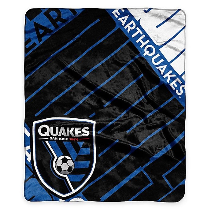 slide 1 of 1, MLS San Jose Earthquakes Super-Plush Raschel Throw Blanket, 1 ct