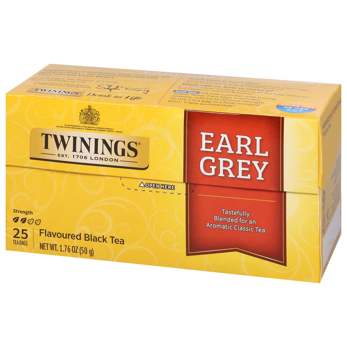 slide 3 of 16, Twinings Earl Grey Black Tea 25 Tea Bags, 25 ct