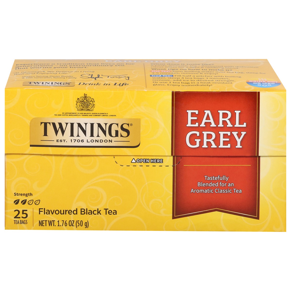 slide 7 of 16, Twinings Earl Grey Black Tea 25 Tea Bags, 25 ct