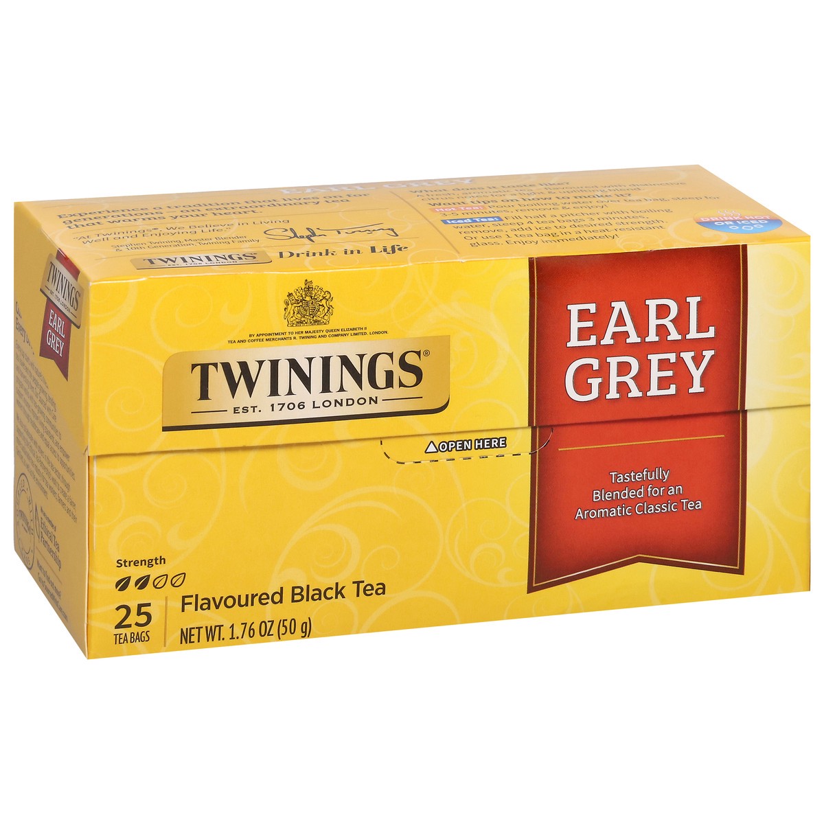 slide 14 of 16, Twinings Earl Grey Black Tea 25 Tea Bags, 25 ct