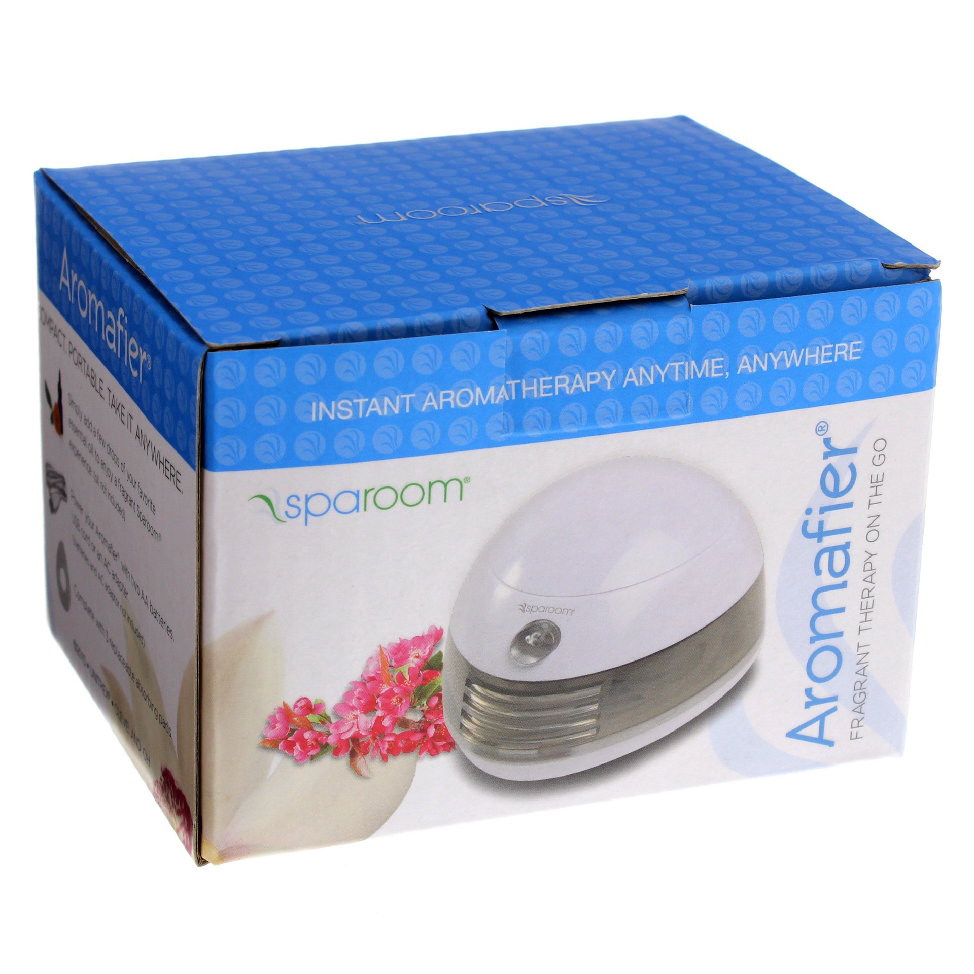 slide 1 of 2, SpaRoom Aromafier Battery and USB Powered Oil Diffuser White - SpaRoom, 1 ct