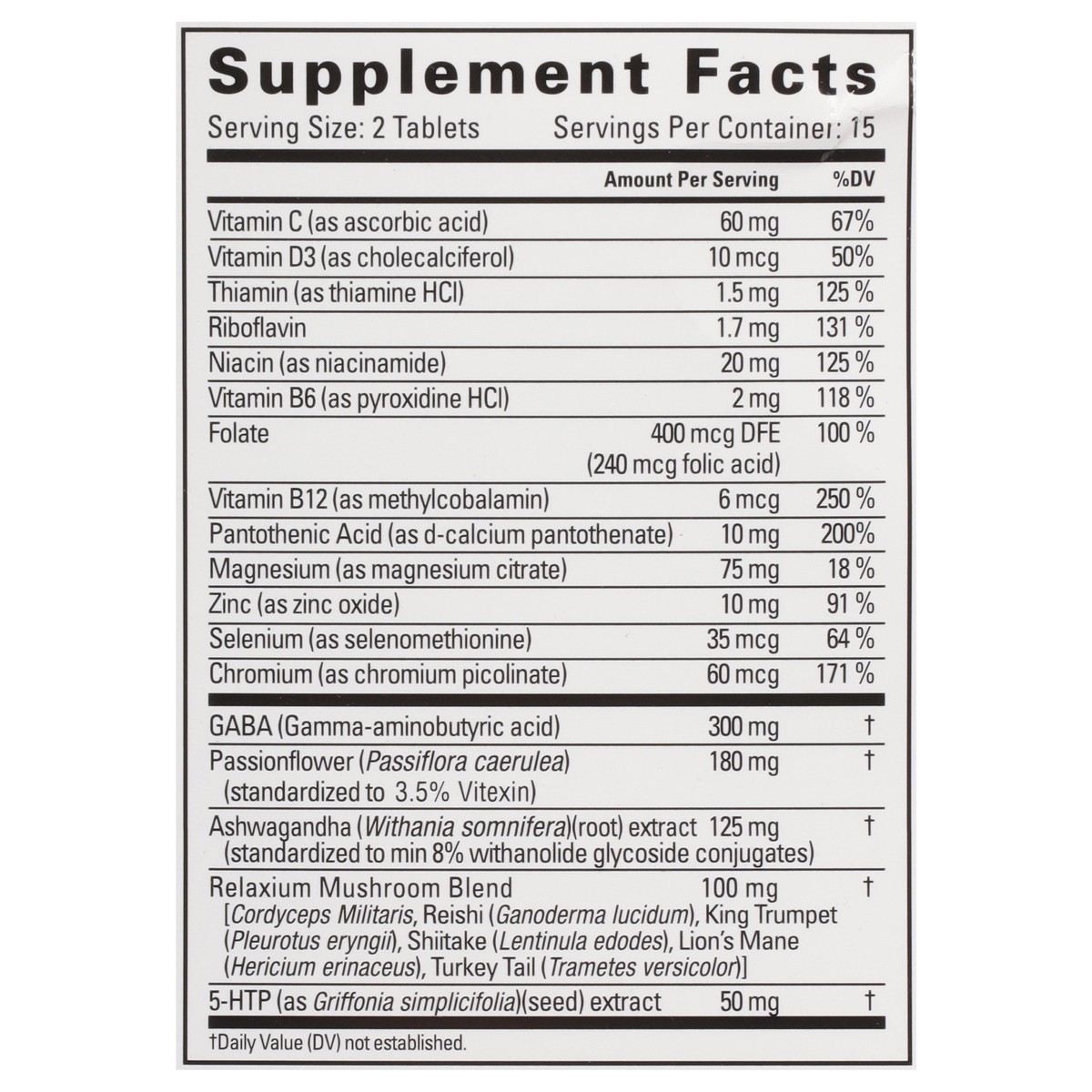 slide 6 of 12, Relaxium Calm 30 Tablets, 30 ct