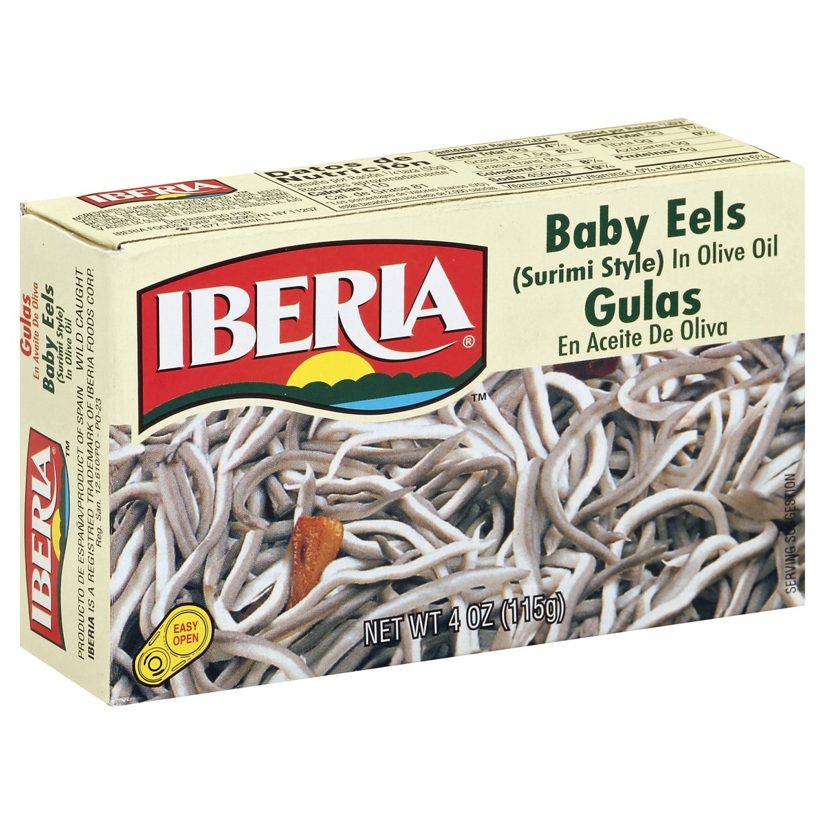 slide 5 of 5, Iberia Baby Eels 4 oz, 4 oz