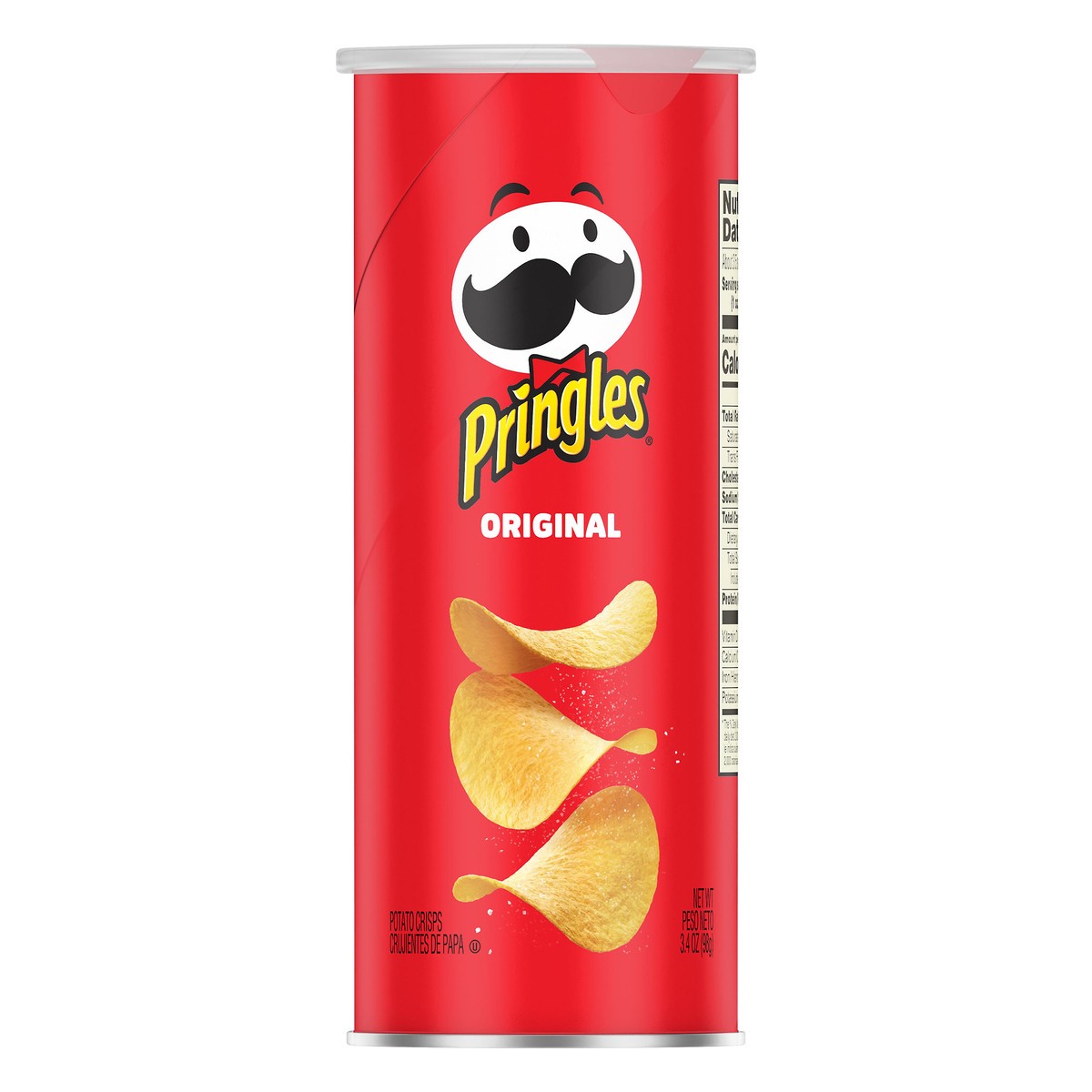 slide 3 of 6, Pringles Potato Crisps Chips, Lunch Snacks, Snacks On The Go, Original, 3.4oz Can, 1 Can, 3.4 oz