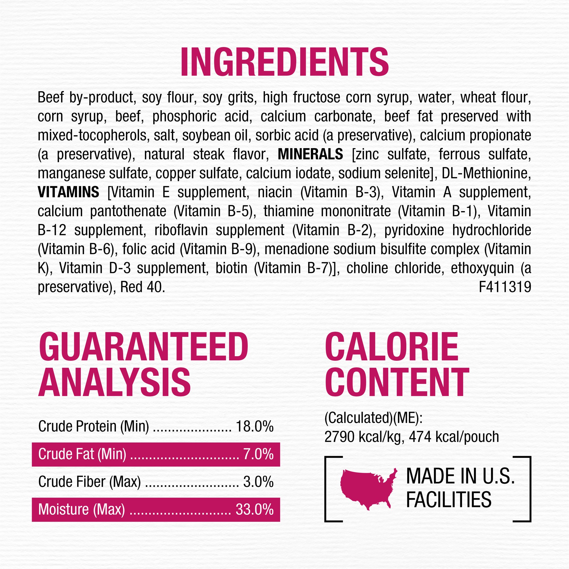 slide 5 of 9, Moist & Meaty Purina Moist and Meaty Steak Flavor Soft Dog Food Pouches, 216 oz