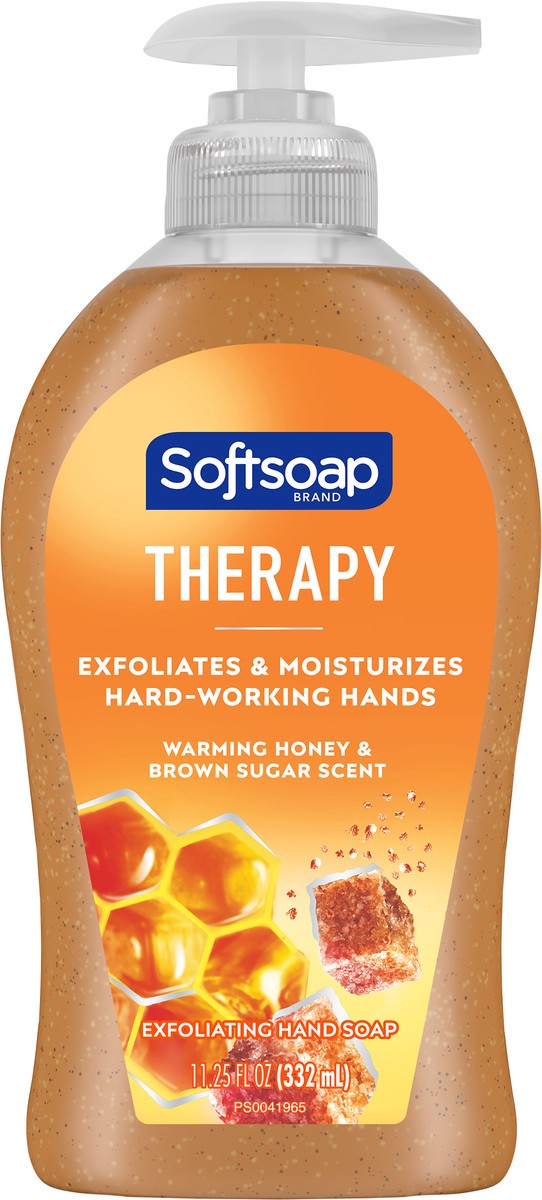 Softsoap Therapy Exfoliating Hand Soap - Honey & Brown Sugar 11.25