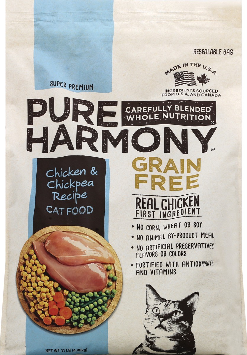 slide 10 of 10, Pure Harmony Pure Cat Dry Chk&Chkpea, 11 lb