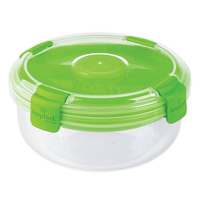 slide 1 of 3, Progressive Snaplock 4-Cup Salad-To-Go Container - Green, 1 ct