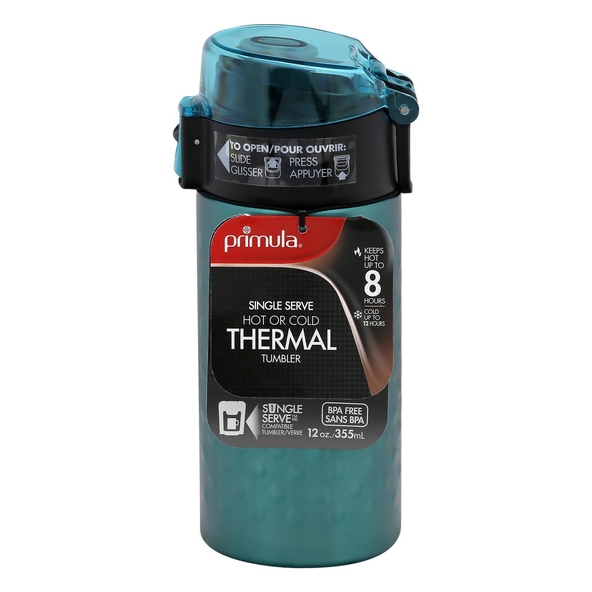 slide 3 of 11, Primula 12 Ounces Teal Mini Hamilton Thermal Tumbler 1 ea, 1 ct