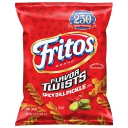 Fritos Flavor Twists Corn Chips Spicy Dill Pickle 9.25 Oz - 9.25 Oz