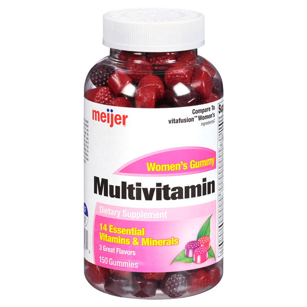 slide 1 of 1, Meijer Women's Gummy Multivitamin, 150 ct