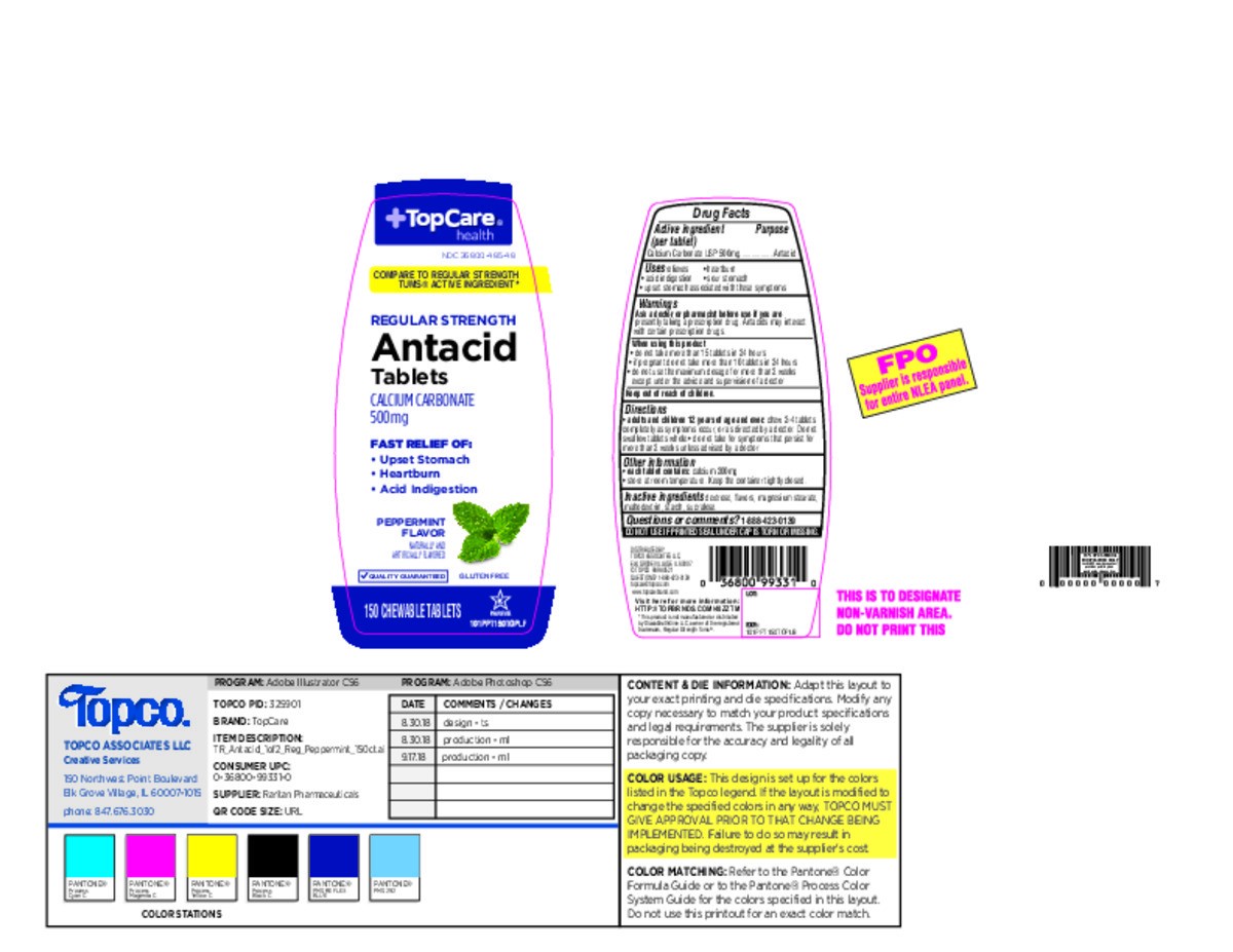 slide 11 of 15, TopCare Antacid Tab Peppermint, 150 ct