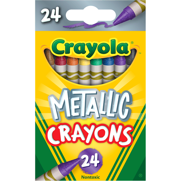 Crayola Metallic Crayons 24 ct