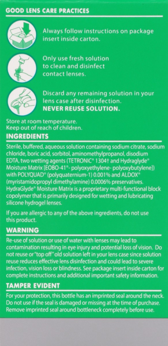 slide 6 of 13, Opti-Free Puremoist Multi-Purpose Disinfecting Solution with HydraGlyde 2 fl oz, 2 fl oz