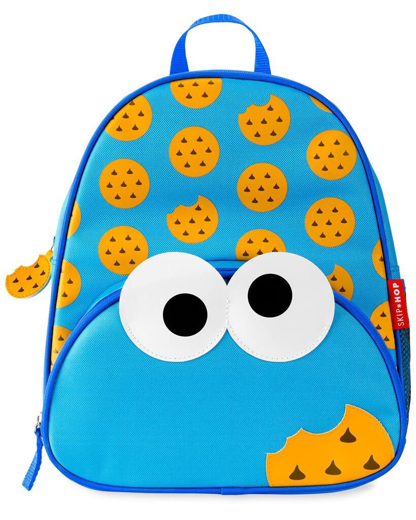 slide 4 of 4, Skiphop Toddler Sesame Street Little Kid Backpack - Cookie Monster Cookie Monster NS, 1 ct