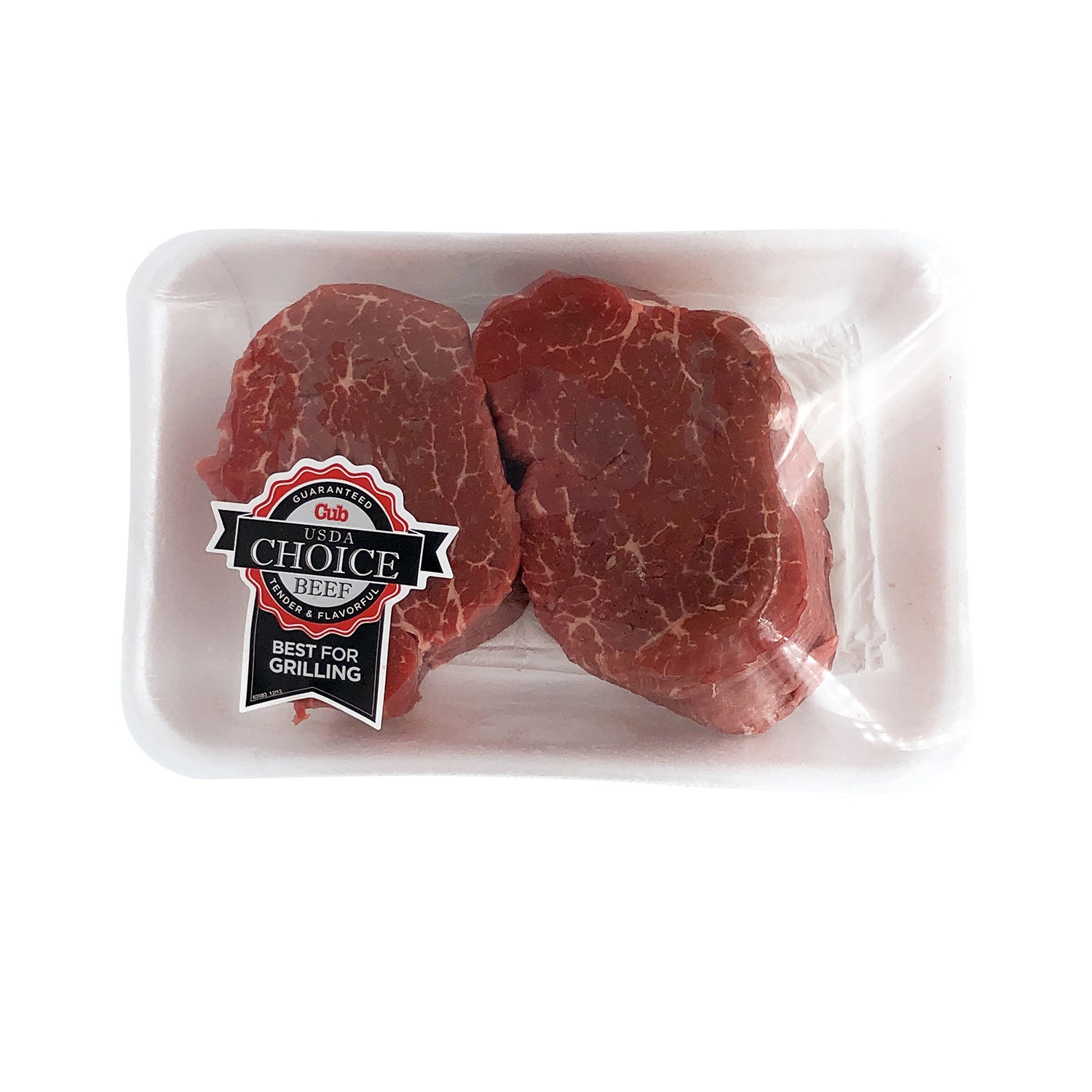 slide 1 of 1, Cub USDA Choice Beef Boneless, Tenderloin Steaks, 1 Pound, per lb