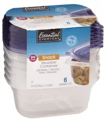 Essential Everyday Snack Size Reusable Containers