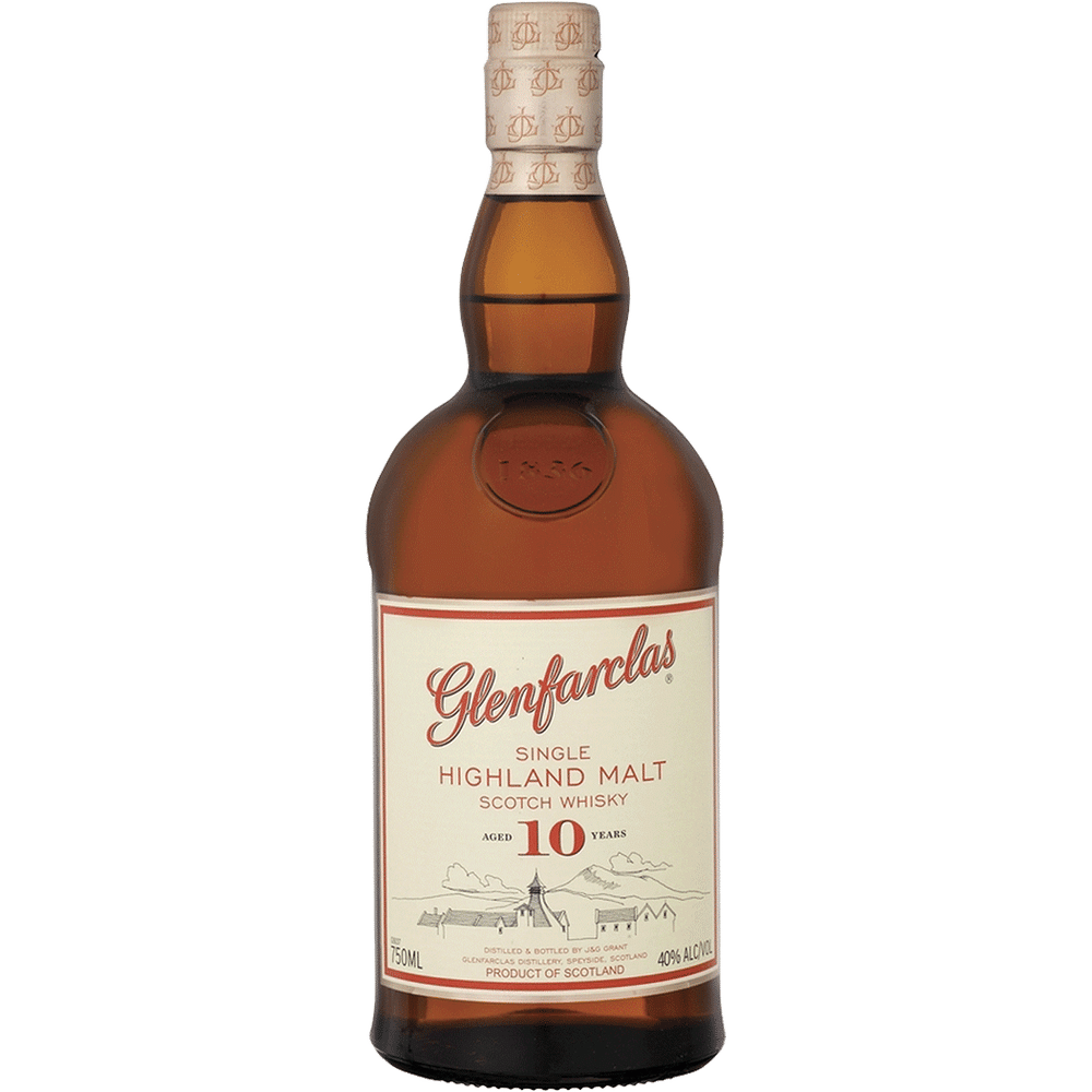 slide 1 of 1, Glenfarclas Single Highland Malt Scotch Whisky, Aged 10 Years, 750 ml