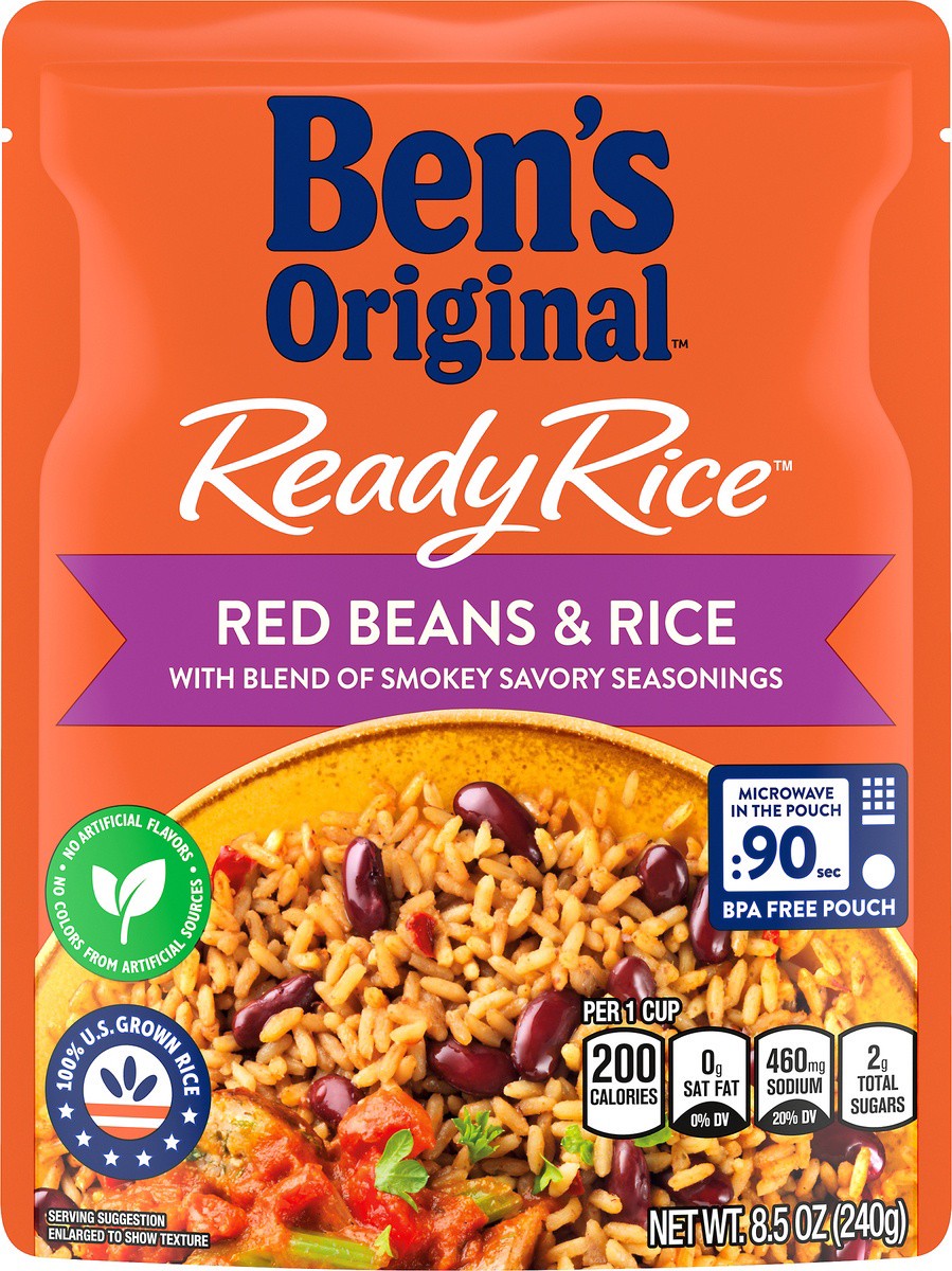 slide 5 of 9, BEN'S ORIGINAL™ READY RICE™, Red Beans & Rice, 8.5 oz pouch, 8.5 oz