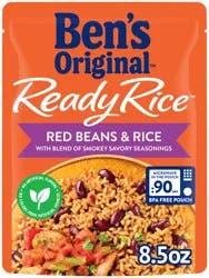 BEN'S ORIGINAL™ READY RICE™, Red Beans & Rice, 8.5 oz pouch