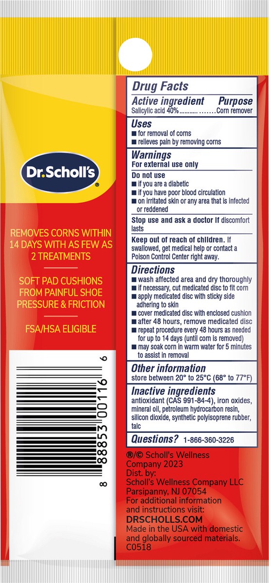 slide 3 of 3, Dr. Scholl's Maximum Strength Corn Removers 9 ea, 9 ct