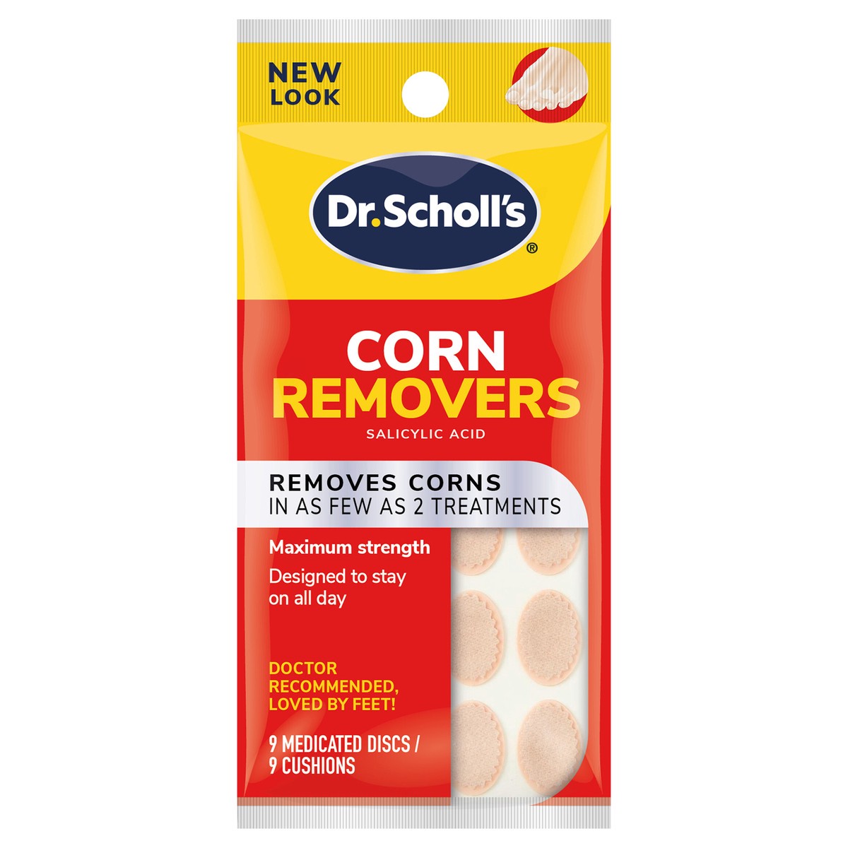 slide 1 of 3, Dr. Scholl's Maximum Strength Corn Removers 9 ea, 9 ct