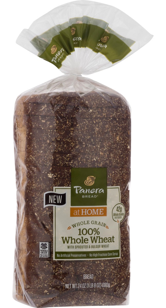 slide 2 of 9, Panera Bread Whole Grain 100% Whole Wheat Bread, 24 oz