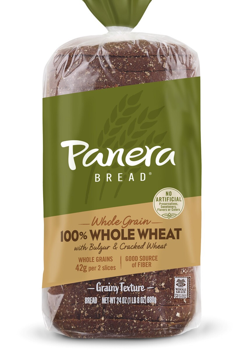 slide 6 of 9, Panera Bread Whole Grain 100% Whole Wheat Bread, 24 oz