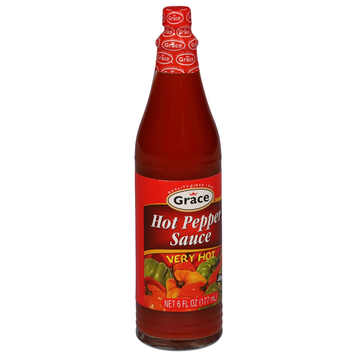 slide 8 of 12, Grace Very Hot Pepper Sauce 6 fl oz, 6 fl oz