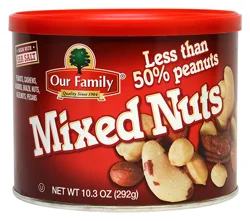Our Family Mixed Nuts Less Than 50% Peanuts