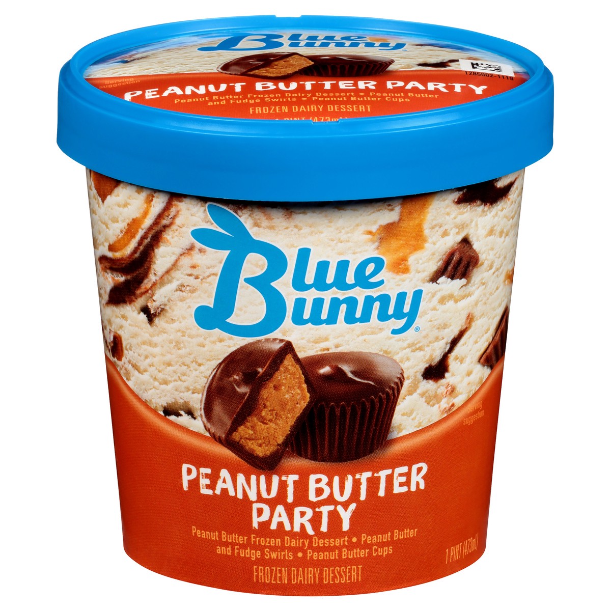 slide 2 of 9, Blue Bunny Peanut Butter Party Frozen Dairy Dessert 1 pt, 1 pint