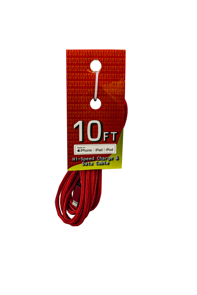 slide 1 of 1, James Paul Products Hi-Speed Charge & Data Cable, 10 ft