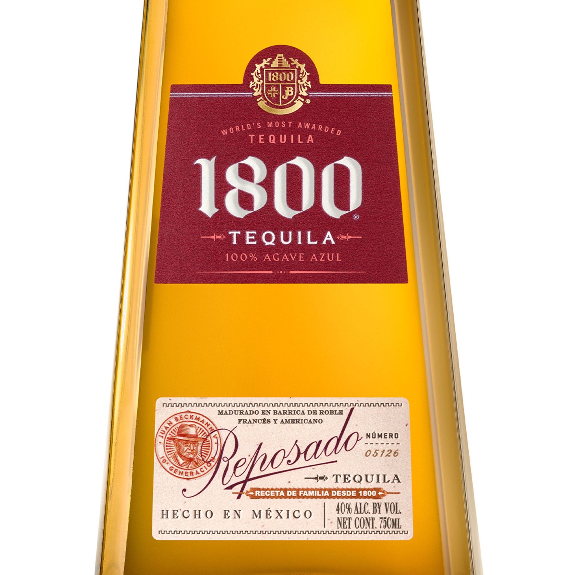 slide 3 of 5, 1800 Reposado Tequila, 750 ml