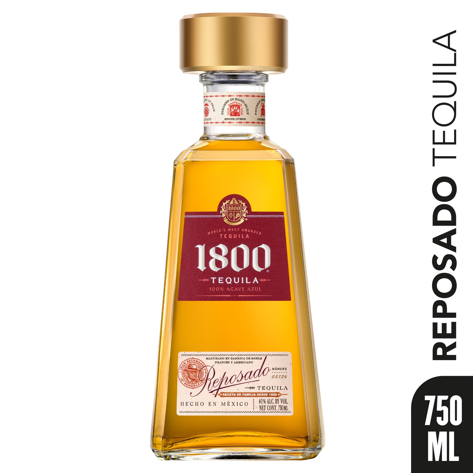 slide 1 of 5, 1800 Tequila Reposado 80 Proof - 750 ml, 750 ml