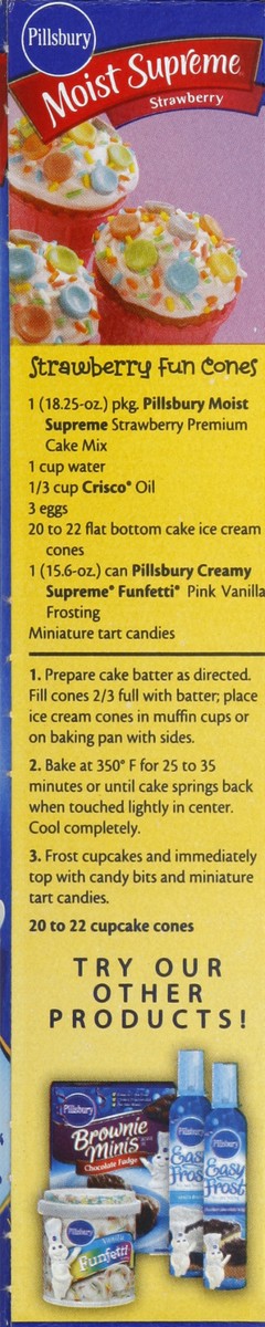 slide 4 of 6, Pillsbury Cake Mix, Premium, Strawberry, 18.7 oz