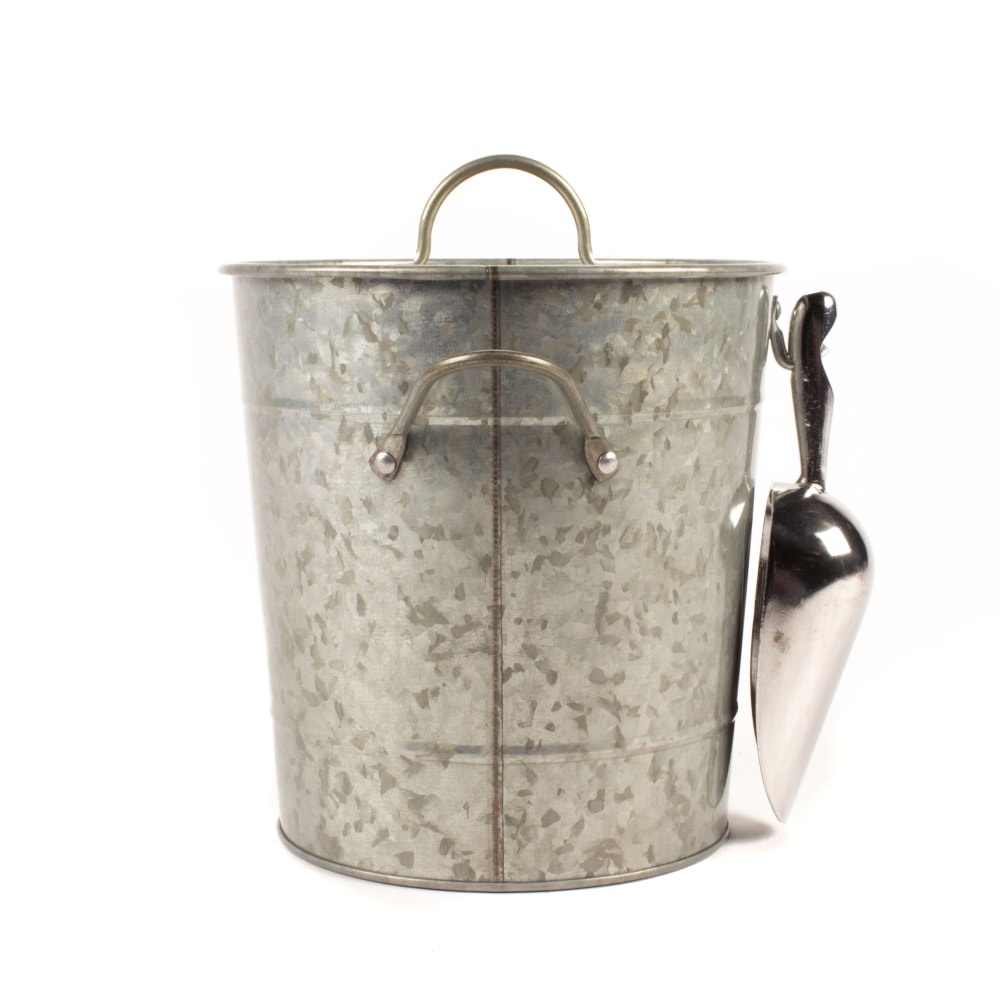 slide 1 of 1, HD Designs Outdoors Galvanized Ice Bucket - Silver, 1 ct