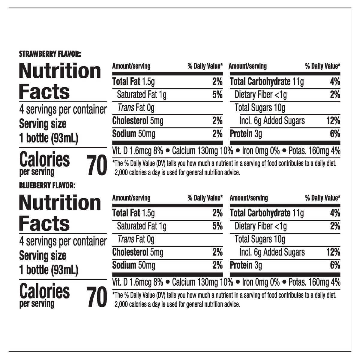 slide 2 of 11, Activia Probiotic Dailies Strawberry and Blueberry Lowfat Yogurt Drinks, Delicious Daily Probiotic Yogurt Drinks to Help Support Gut Health, 8 Ct, 3.1 FL OZ, 3.10 fl oz