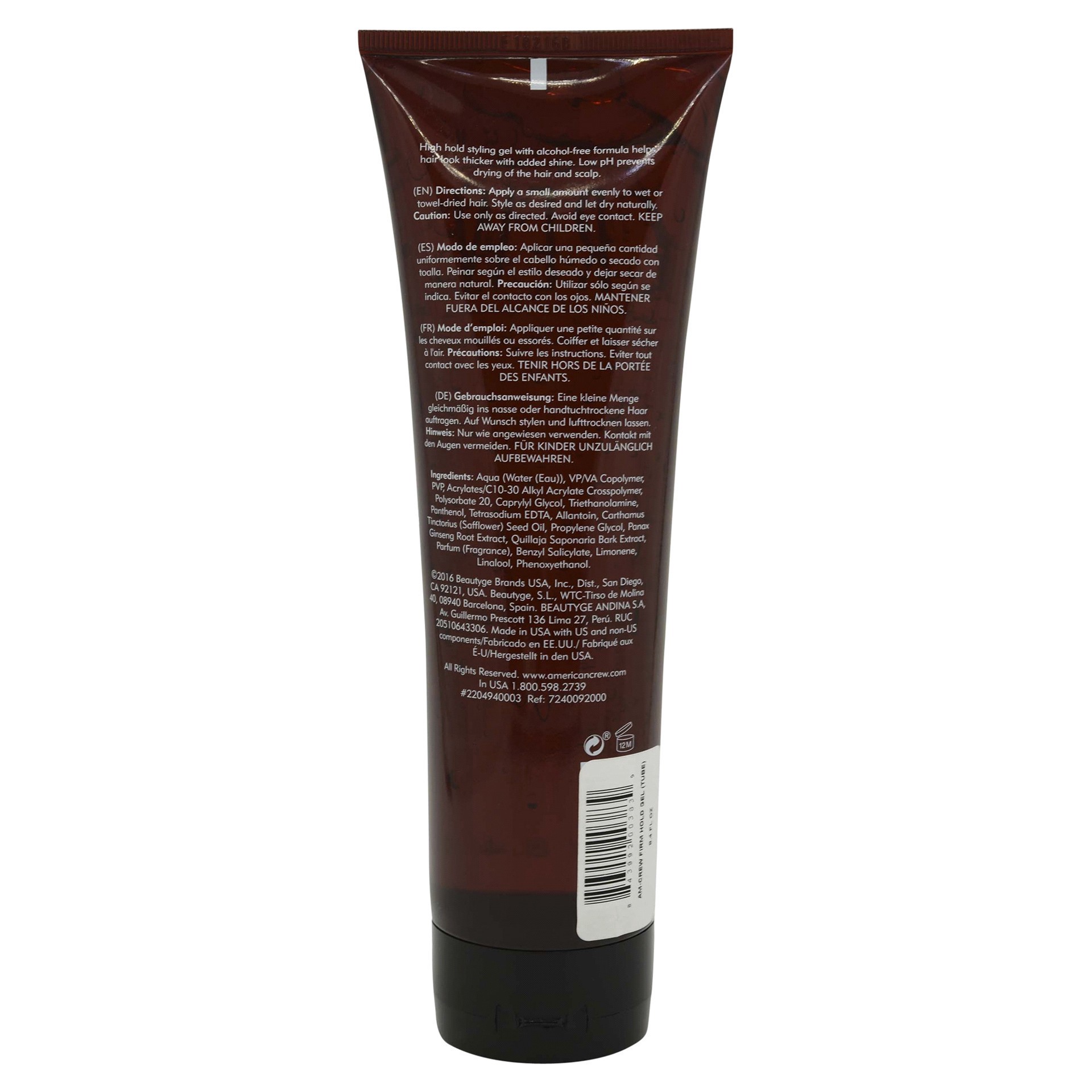 slide 4 of 5, American Crew Firm Hold Styling Gel, 8.4 oz