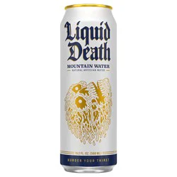 Liquid Death Still Mountain Water, Real Mountain Source - 19.2 fl oz