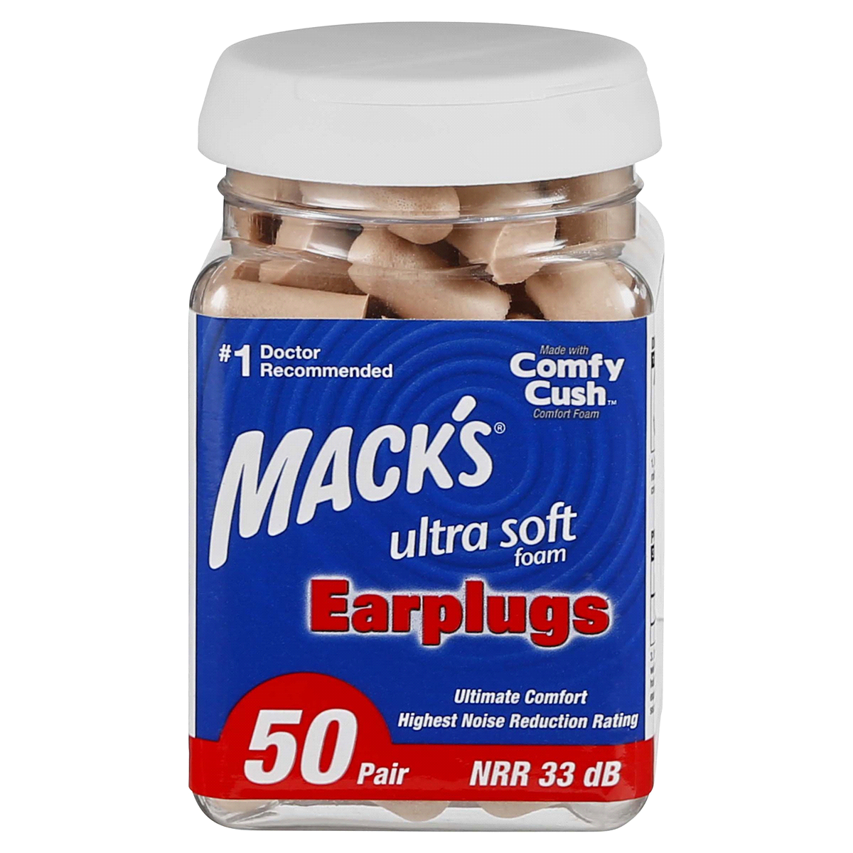 slide 1 of 9, Mack's Earplugs Ultra Soft Foam, 50 ct