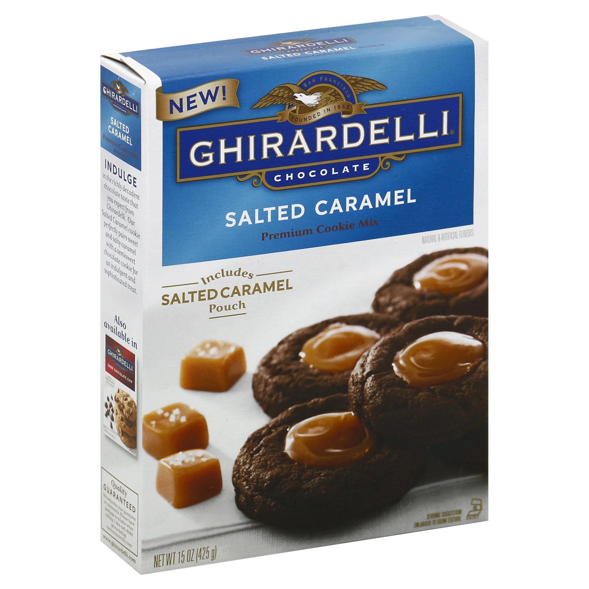 slide 1 of 8, Ghirardelli Salted Caramel Cookie Mix, 15 oz