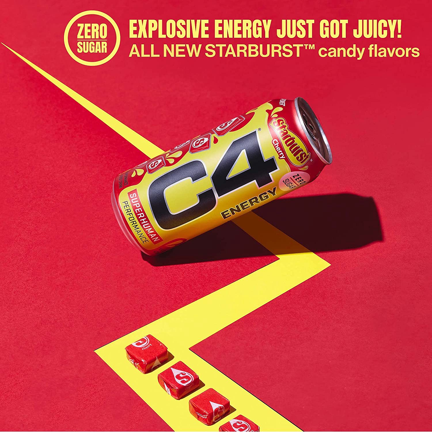 slide 3 of 4, C4 Sport C4 Energy Drink, Superhuman Performance, Lemon, 16 fl oz
