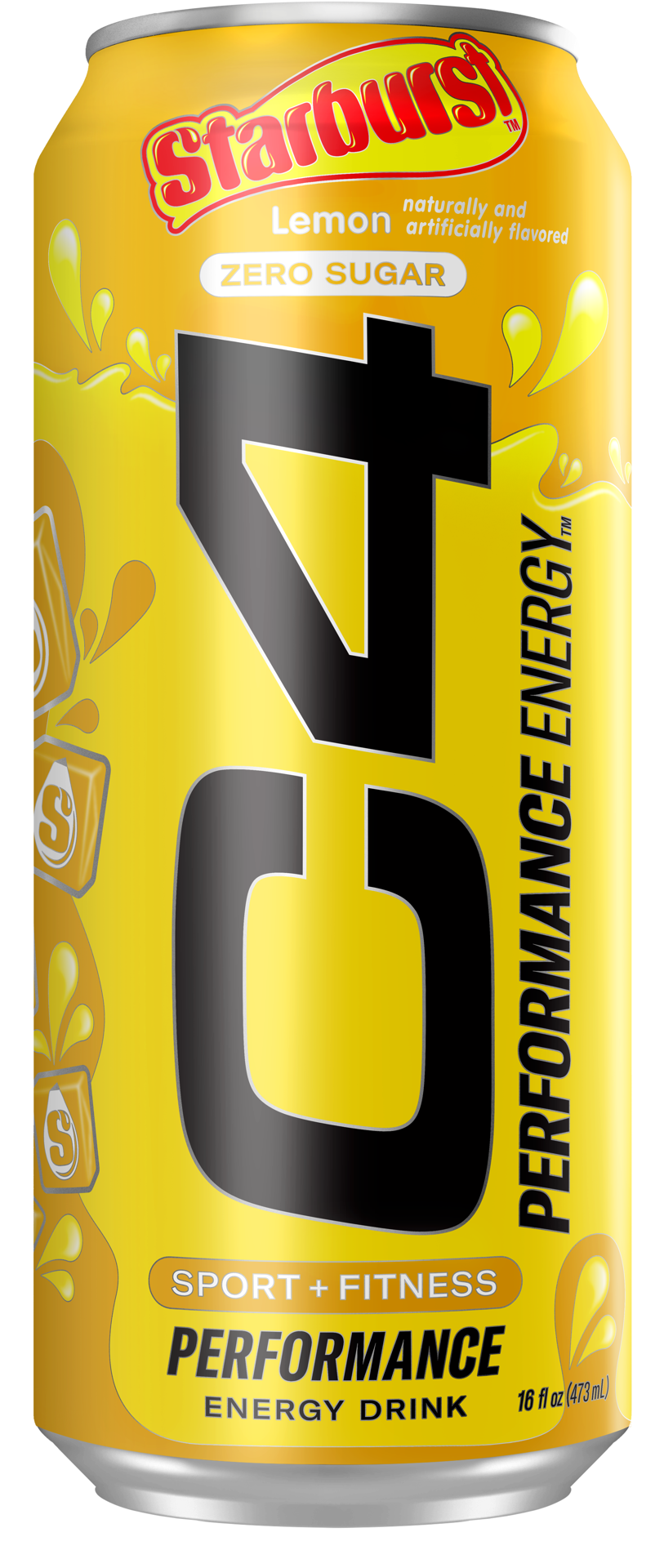 slide 1 of 4, C4 Sport C4 Energy Drink, Superhuman Performance, Lemon, 16 fl oz