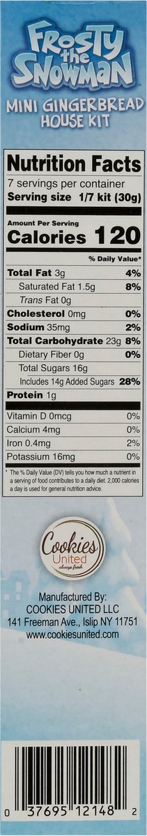 slide 7 of 9, Cookies United Mini Gingerbread House Kit 7 oz, 7 oz