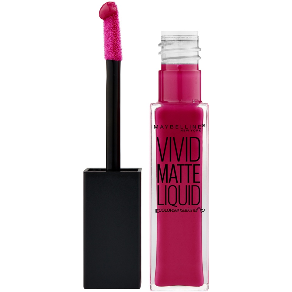 slide 1 of 6, Maybelline Color Sensational Vivid Matte Liquid Lip Color - 40 Berry Boost, 0.26 fl oz