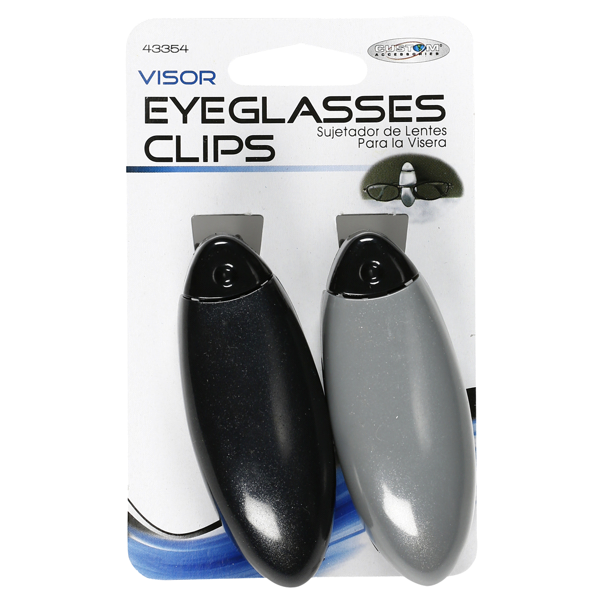 slide 1 of 1, Custom Accessories Custom Metallic Plastic Eyeglasses Clip, 2 ct