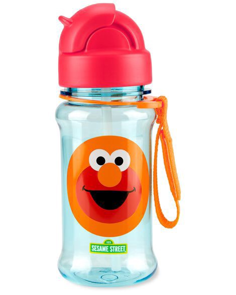 slide 1 of 2, Skiphop Sesame Street Straw Bottle With Tritan Renew - Elmo Elmo NS, 1 ct