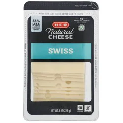 H-E-B Swiss Thin Sliced Cheese