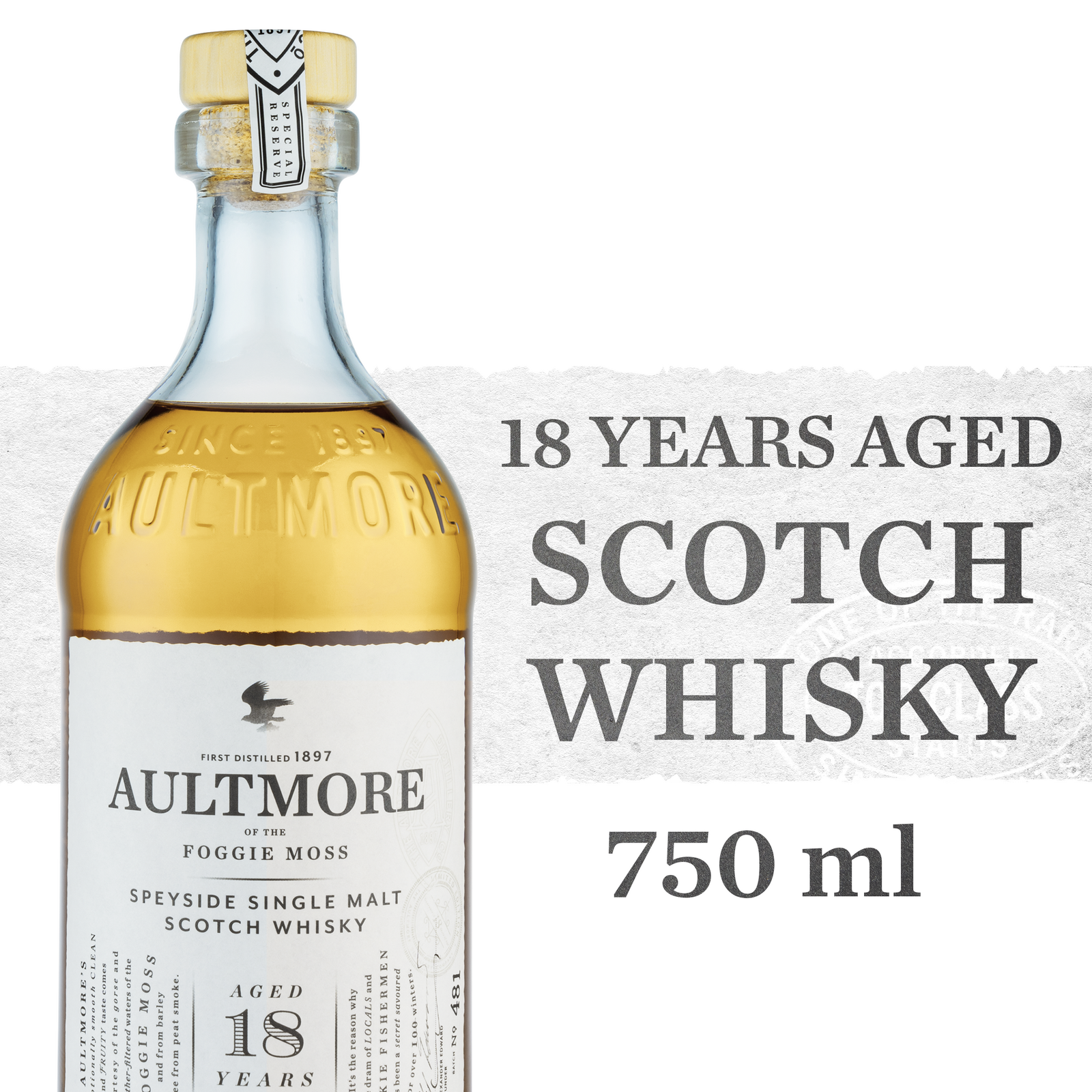 slide 5 of 5, Aultmore 18 Year Old Single Malt Scotch Whisky 46% 75Cl/750Ml, 750 ml
